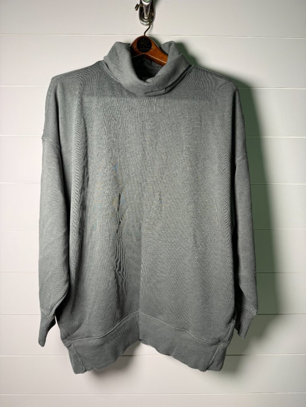 aerie NWT Sage Oversized Comfy Turtleneck/Cowl Sweatshirt Long Sleeve Size XL